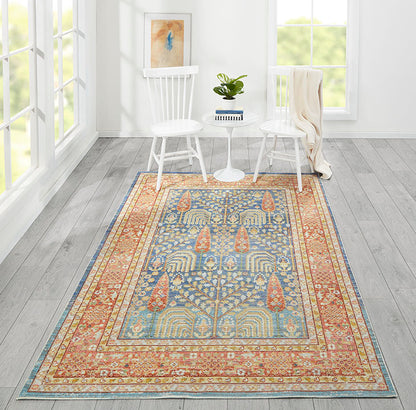 Isabella 8 Blue Vintage Pastel Rug