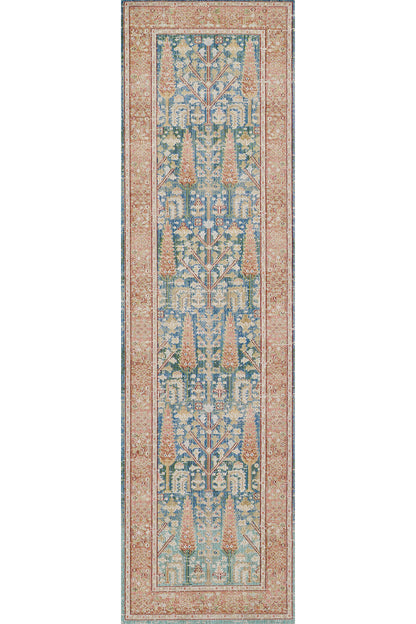 Isabella 8 Blue Soft-Touch Vintage Rug