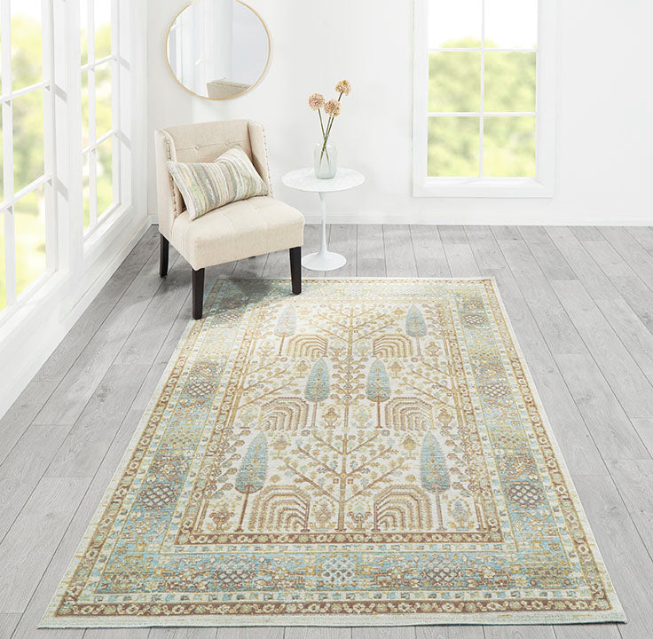 Isabella 8 Ivory Vintage Pastel Rug