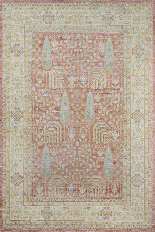 Isabella 8 Pink Vintage Pastel Rug