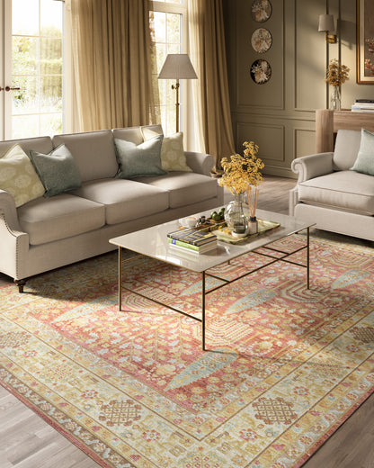 Isabella 8 Pink Soft-Touch Vintage Rug