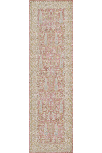 Isabella 8 Pink Soft-Touch Vintage Rug