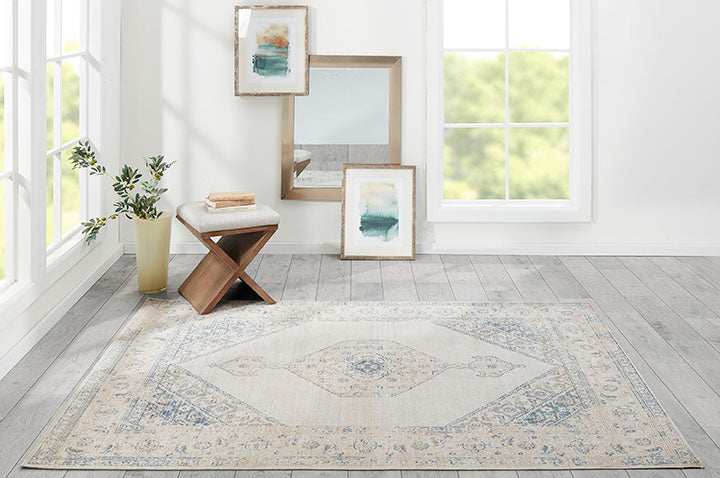 Isabella 10 Blue Vintage Pastel Rug