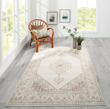Isabella 10 Brown Vintage Pastel Rug