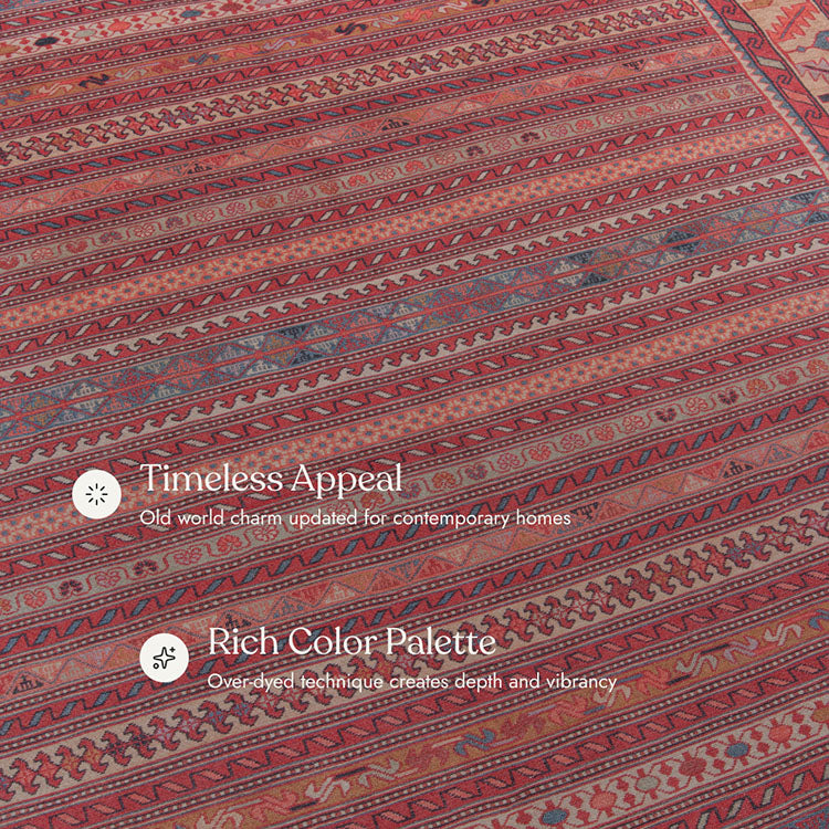 Afshar 5 Multi No-Shed Washable Rug