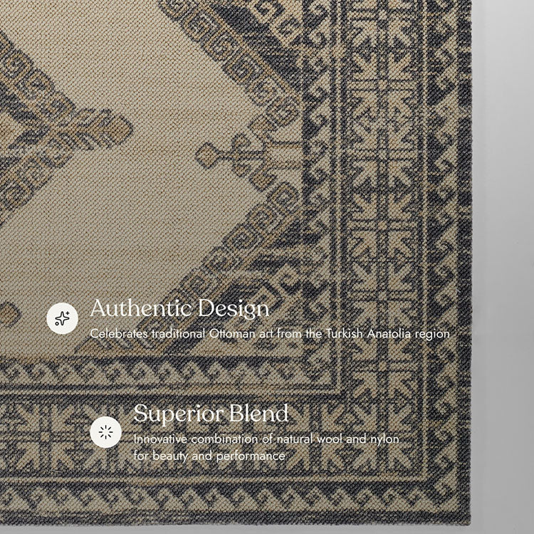 Anatolia 10 Vintage Charcoal Rug