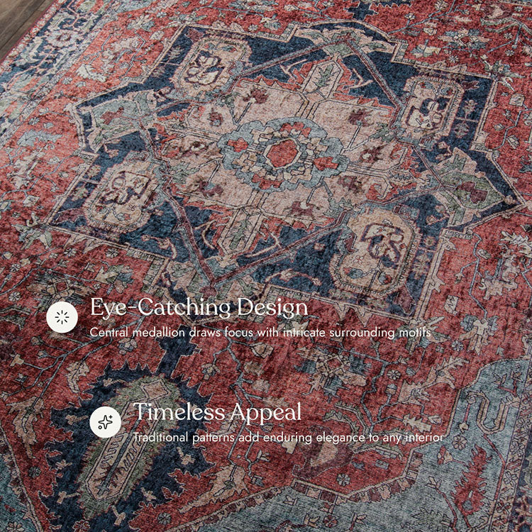 Karachi 3 Multi Non-Slip Washable Rug