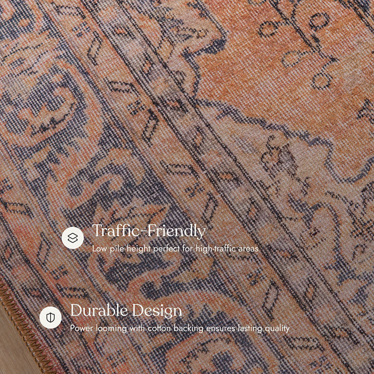 Afshar 11 Copper No-Shed Washable Rug