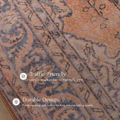 Afshar 11 Copper No-Shed Washable Rug