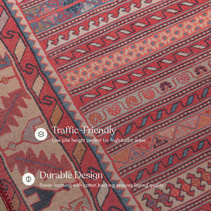 Afshar 5 Multi No-Shed Washable Rug