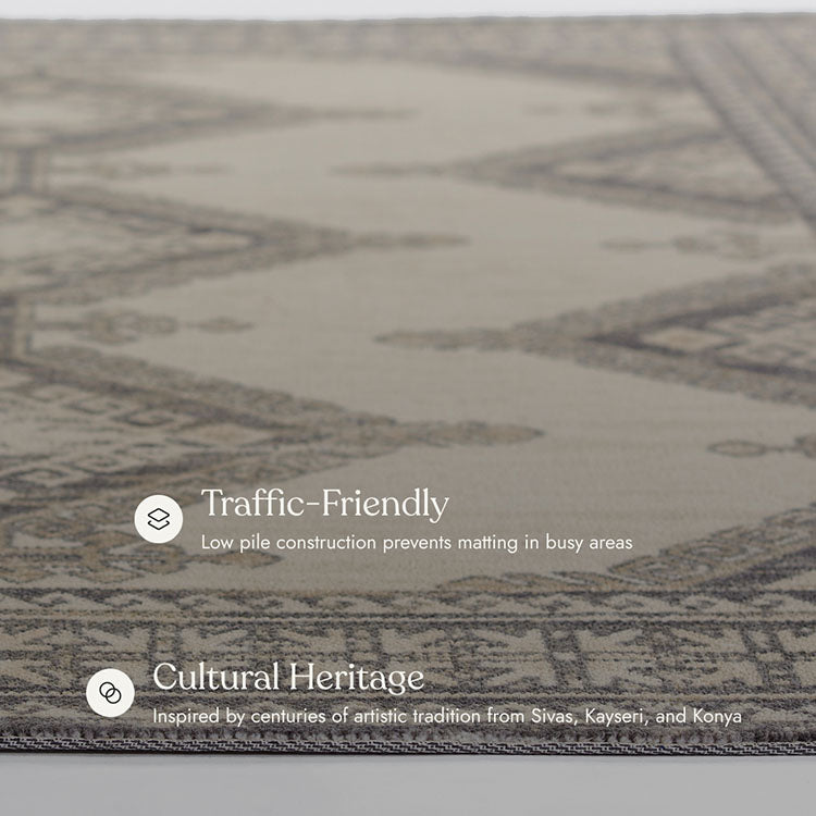 Anatolia 10 Vintage Charcoal Rug