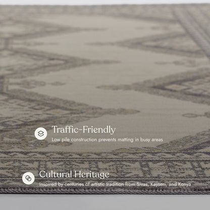 Anatolia 10 Vintage Charcoal Rug