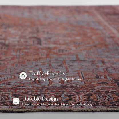 Afshar 36 Copper No-Shed Washable Rug