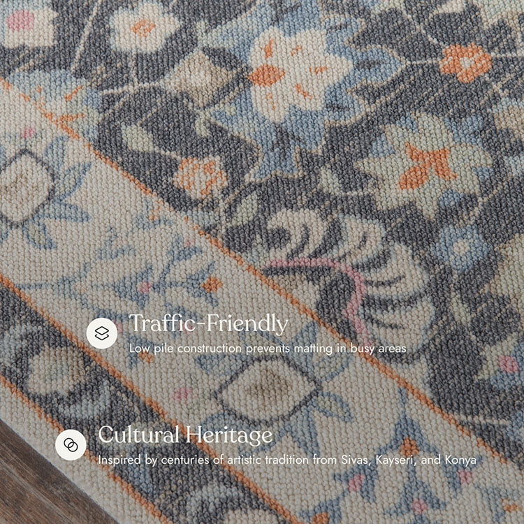 Anatolia 8 Vintage Charcoal Rug