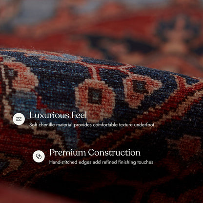 Afshar 37 Red No-Shed Washable Rug