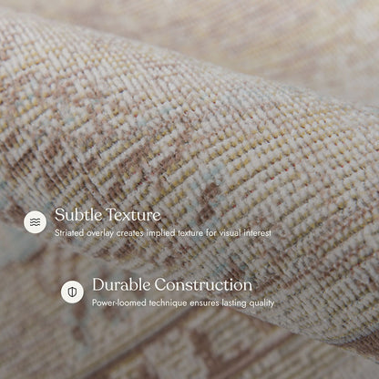 Isabella 1 Ivory Soft-Touch Vintage Rug