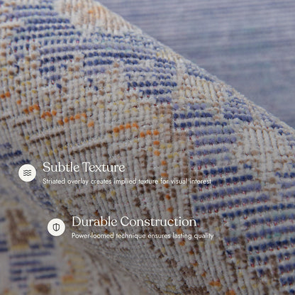 Isabella 1 Periwinkle Soft-Touch Vintage Rug