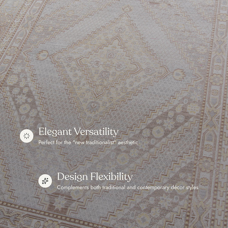 Isabella 7 Grey Soft-Touch Vintage Rug