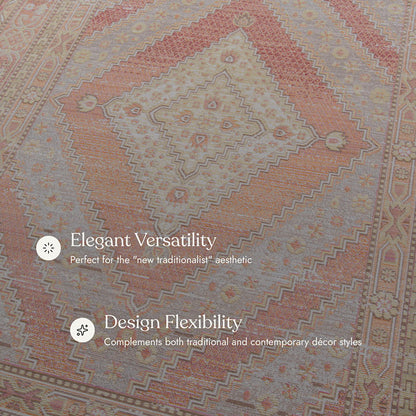 Isabella 7 Pink Soft-Touch Vintage Rug