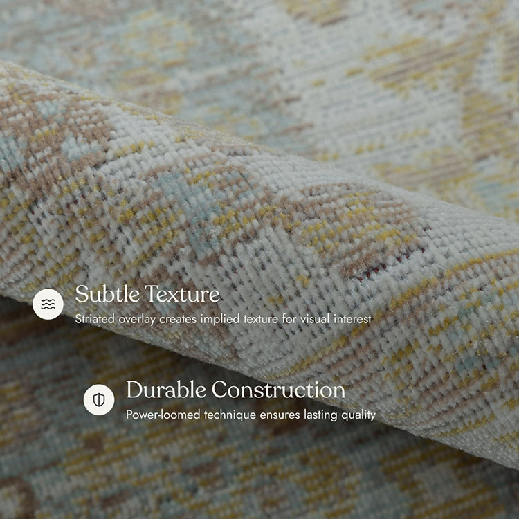 Isabella 8 Ivory Soft-Touch Vintage Rug