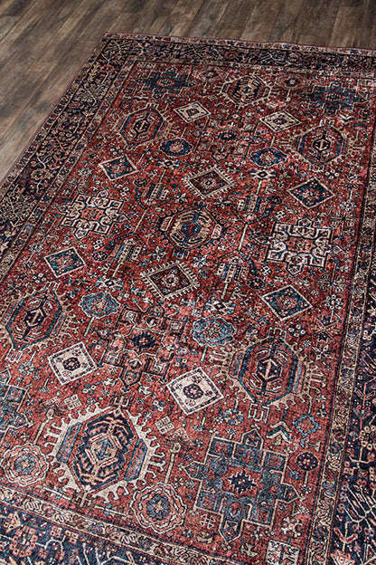 Karachi 2 Rust Traditional Rug