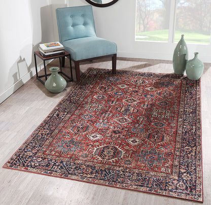 Karachi 2 Rust Traditional Rug