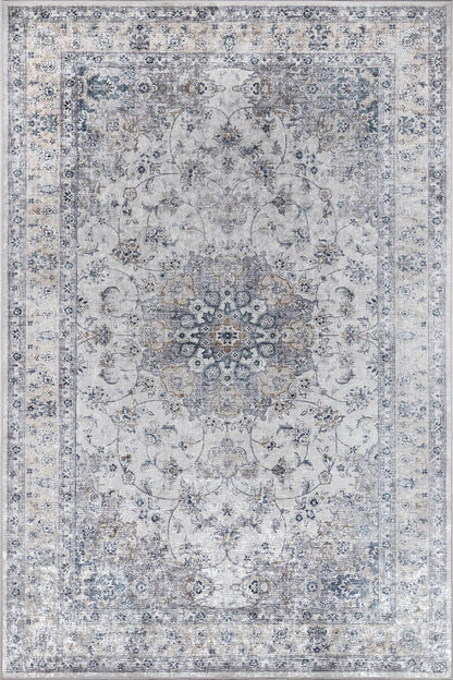 Karachi 7 Grey Traditional Rug
