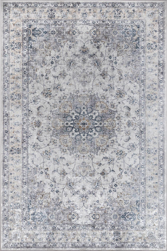 Karachi 7 Grey Traditional Rug