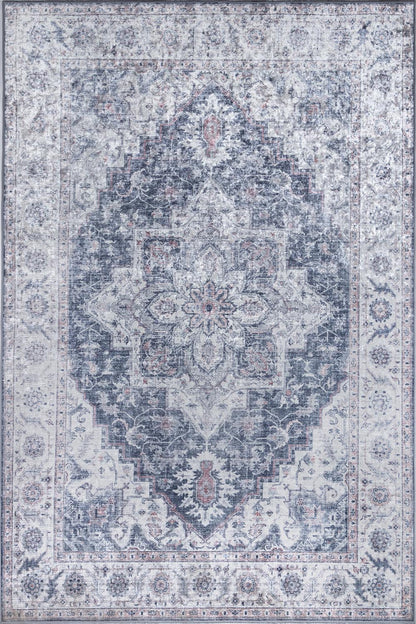 Karachi 8 Grey Traditional Rug