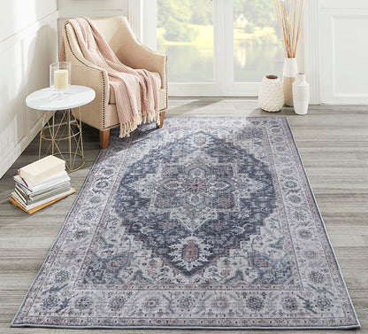 Karachi 8 Grey Traditional Rug