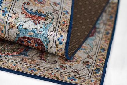 Karachi 9 Navy Traditional Rug
