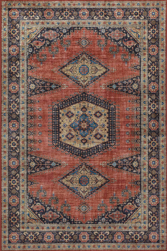 Karachi 10 Rust Traditional Rug