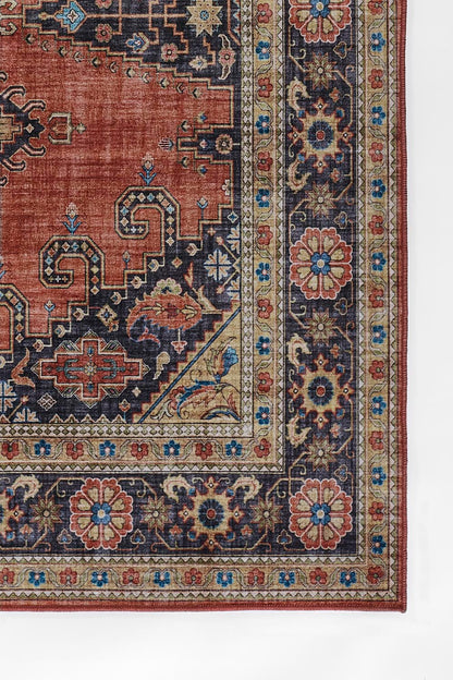 Karachi 10 Rust Traditional Rug