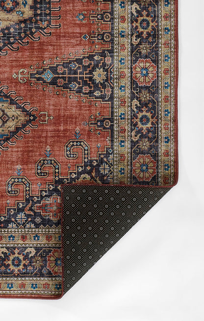 Karachi 10 Rust Traditional Rug