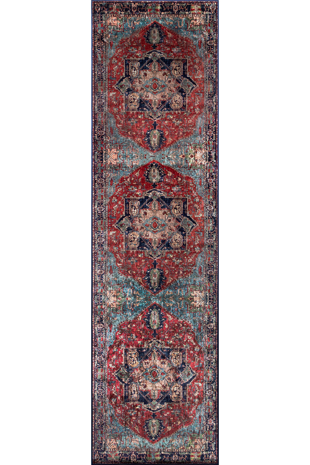 Karachi 3 Multi Non-Slip Washable Rug