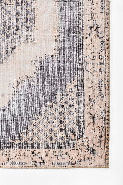 Afshar 35 Denim Antique Wash Medallion Rug