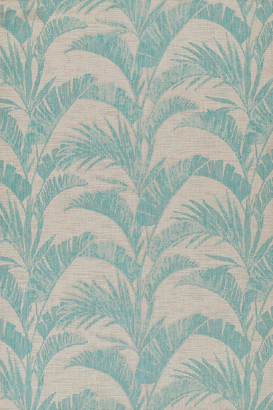 Riviera 1 Aqua Palm Outdoor Rug