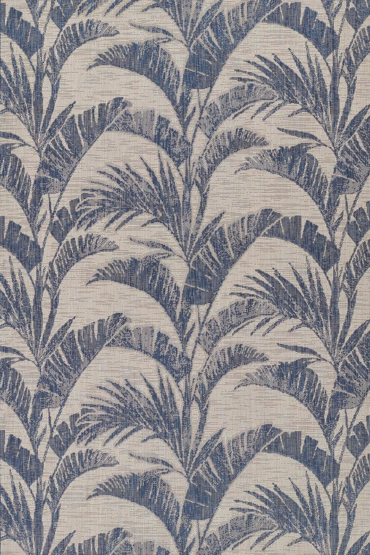 Riviera 1 Blue Palm Outdoor Rug