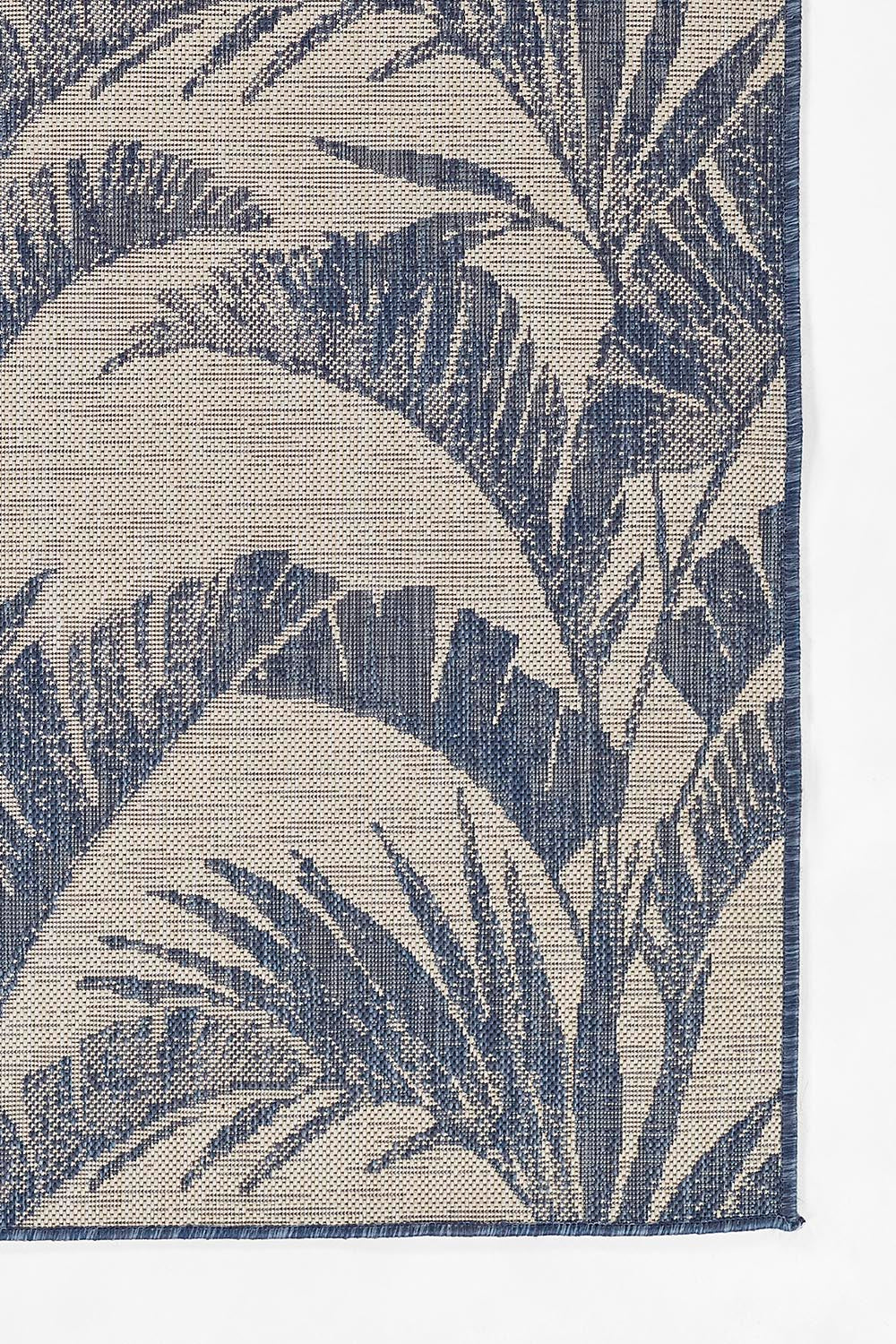 Riviera 1 Blue Palm Outdoor Rug