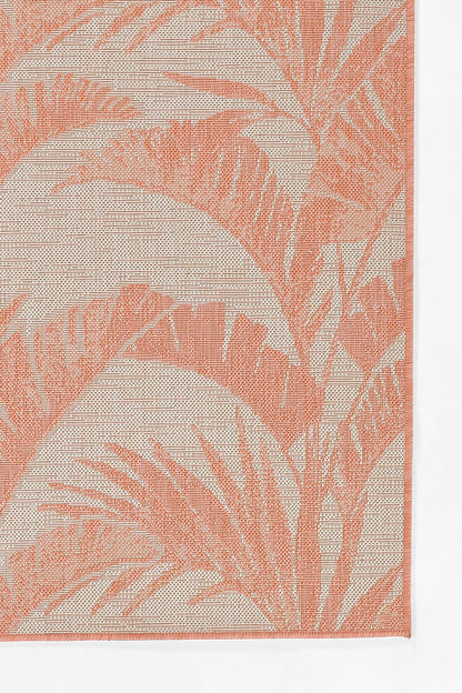 Riviera 1 Coral Palm Outdoor Rug