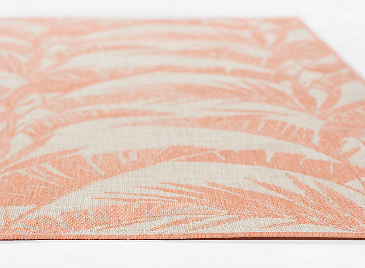 Riviera 1 Coral Palm Outdoor Rug