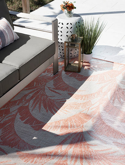 Riviera 1 Coral Palm Outdoor Rug