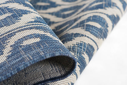 Riviera 2 Blue Trellis Outdoor Rug