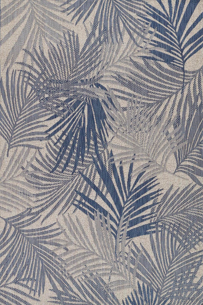 Riviera 4 Blue Palm Outdoor Rug