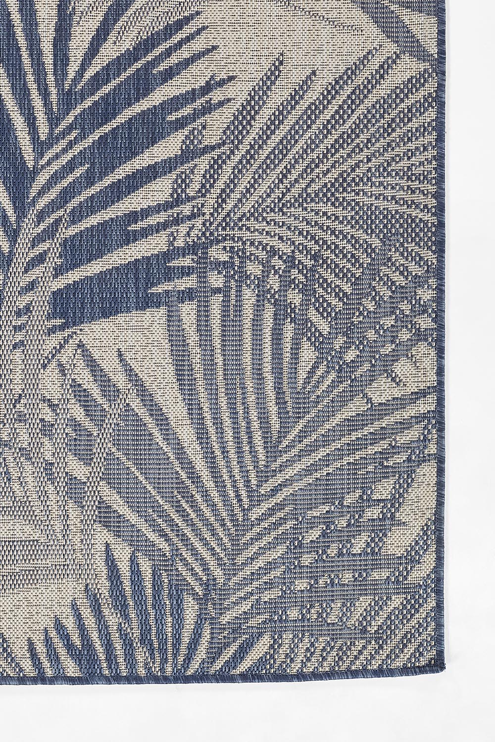Riviera 4 Blue Palm Outdoor Rug