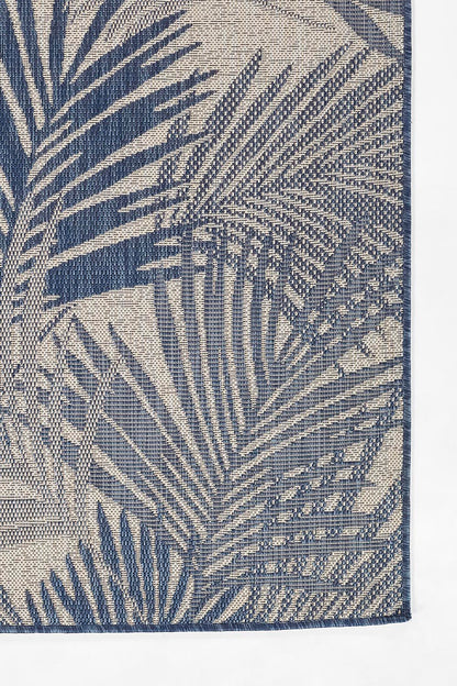 Riviera 4 Blue Palm Outdoor Rug