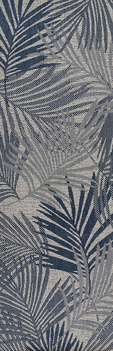 Riviera 4 Blue Palm Outdoor Rug