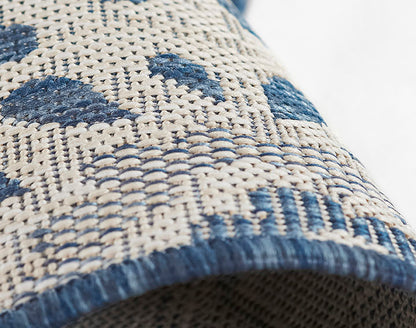 Riviera 9 Blue Floral Outdoor Rug