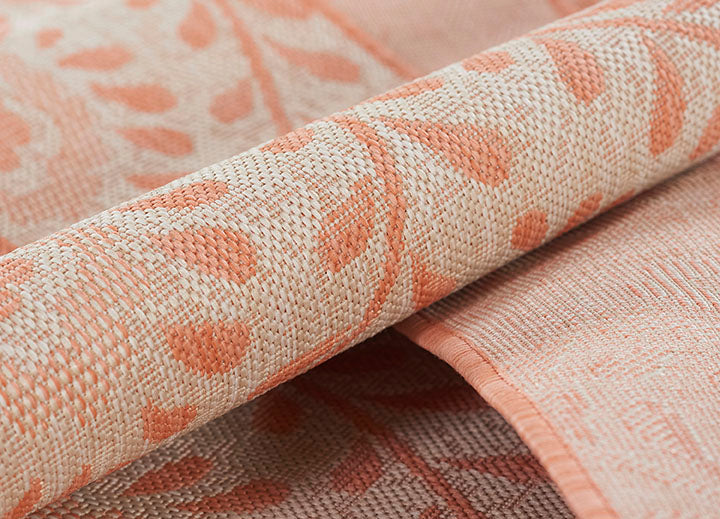 Riviera 9 Coral Floral Outdoor Rug