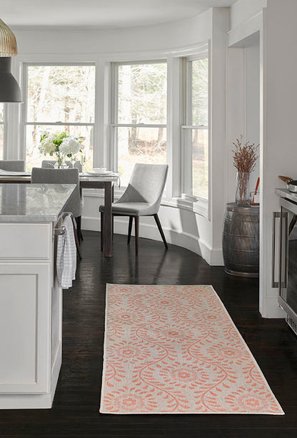 Riviera 9 Coral Floral Outdoor Rug